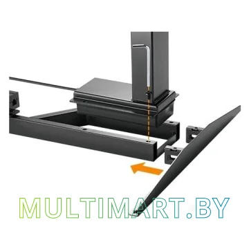 Стол для работы стоя ErgoSmart Ergo Desk Pro 1360x800x36 мм (альпийский белый/белый) картинка 3